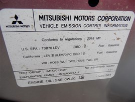 2018 MITSUBISHI MIRAGE RED 1.2 AT 193940